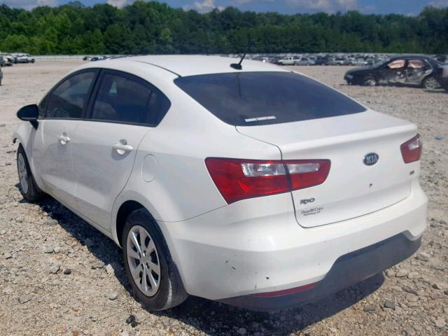 KNADM4A32H6039474 - 2017 KIA RIO LX WHITE photo 3