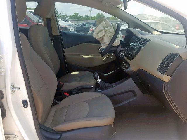 KNADM4A32H6039474 - 2017 KIA RIO LX WHITE photo 5