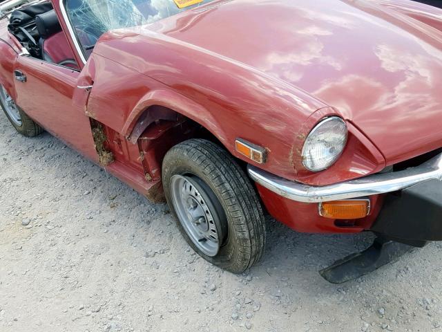 FM62105U - 1977 TRIUMPH CAR SPITFIRE RED photo 9