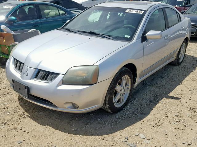 4A3AB76S24E115513 - 2004 MITSUBISHI GALANT GTS SILVER photo 2