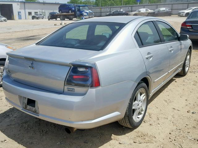 4A3AB76S24E115513 - 2004 MITSUBISHI GALANT GTS SILVER photo 4