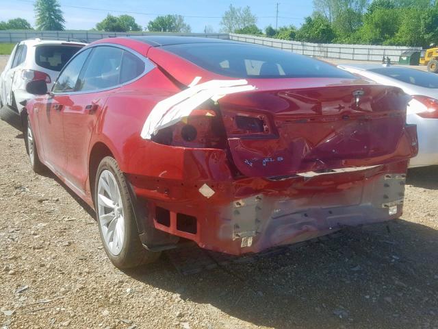 5YJSA1E29GF146415 - 2016 TESLA MODEL S Կարմիր լուսանկար 3