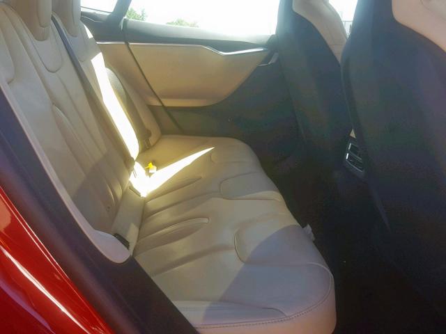 5YJSA1E29GF146415 - 2016 TESLA MODEL S Կարմիր լուսանկար 6