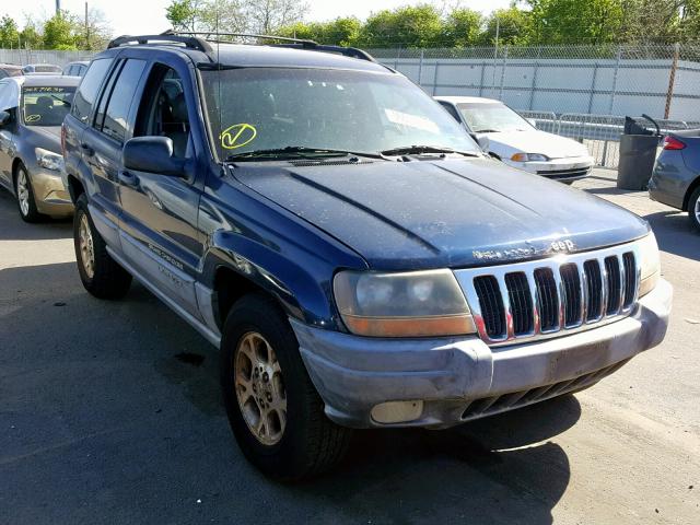 1J4GW48S5YC225156 - 2000 JEEP GRAND CHER BLUE photo 1