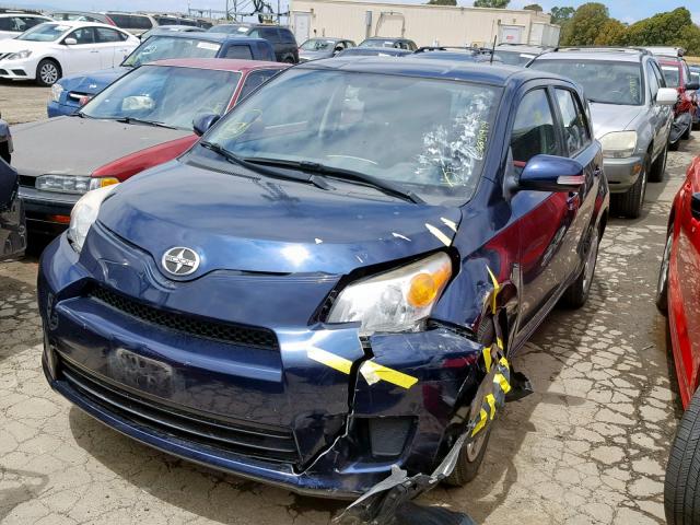 JTKKU4B46B1012874 - 2011 TOYOTA SCION XD BLUE photo 2