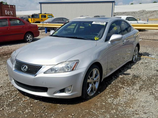 JTHBK262692090326 - 2009 LEXUS IS 250 SILVER photo 2