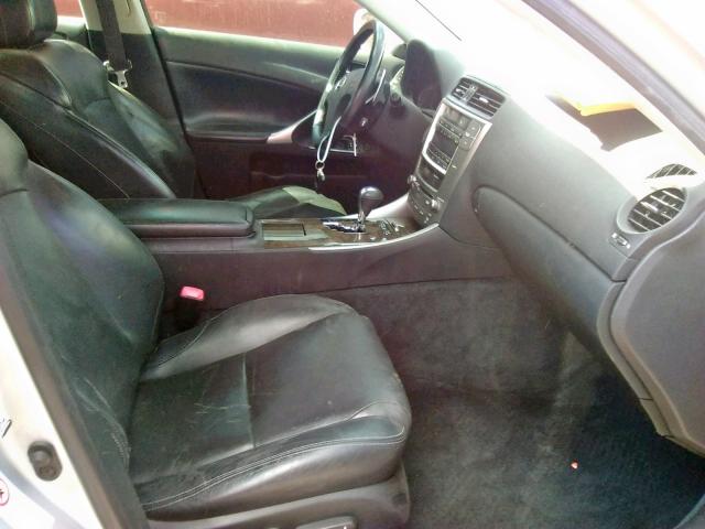 JTHBK262692090326 - 2009 LEXUS IS 250 SILVER photo 5