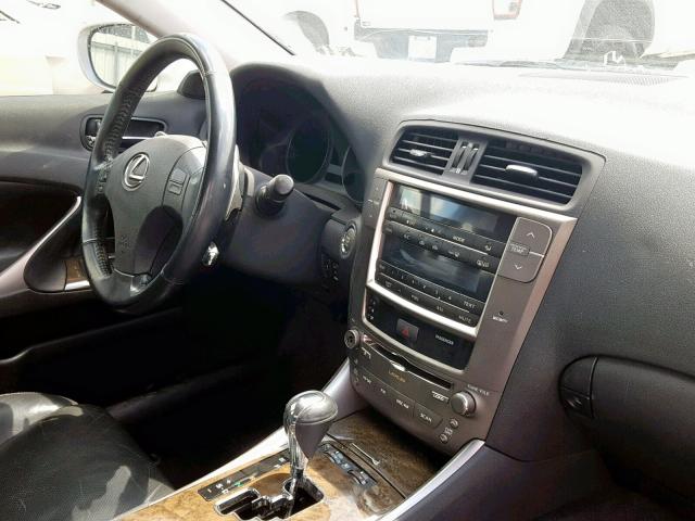 JTHBK262692090326 - 2009 LEXUS IS 250 SILVER photo 9