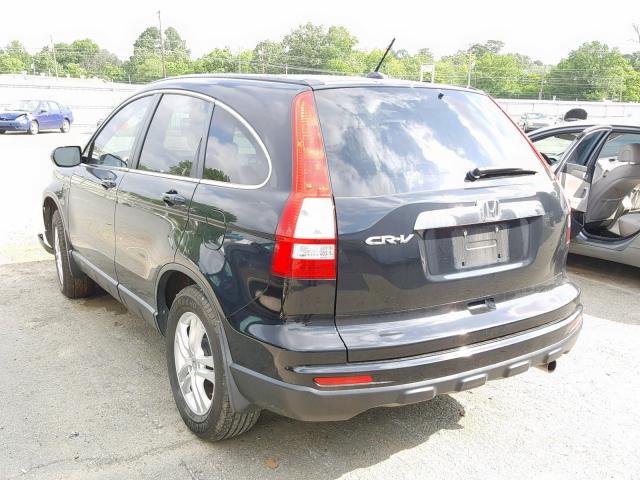 5J6RE3H7XBL016245 - 2011 HONDA CR-V EXL BLACK photo 3