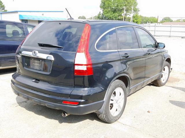 5J6RE3H7XBL016245 - 2011 HONDA CR-V EXL BLACK photo 4