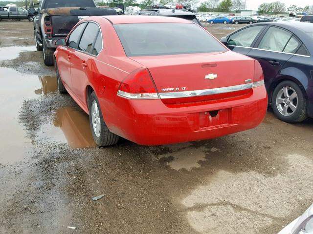 2G1WB5EK9A1163613 - 2010 CHEVROLET IMPALA LT RED photo 3