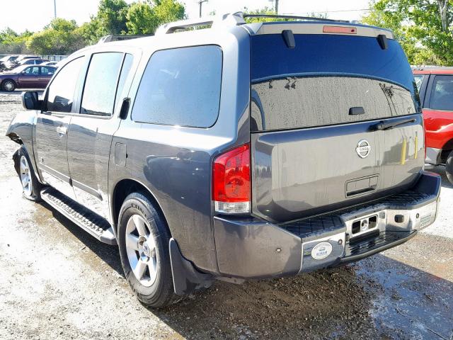 5N1AA08A66N707741 - 2006 NISSAN ARMADA SE GRAY photo 3