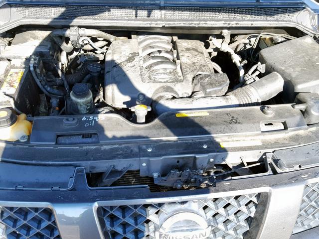 5N1AA08A66N707741 - 2006 NISSAN ARMADA SE GRAY photo 7