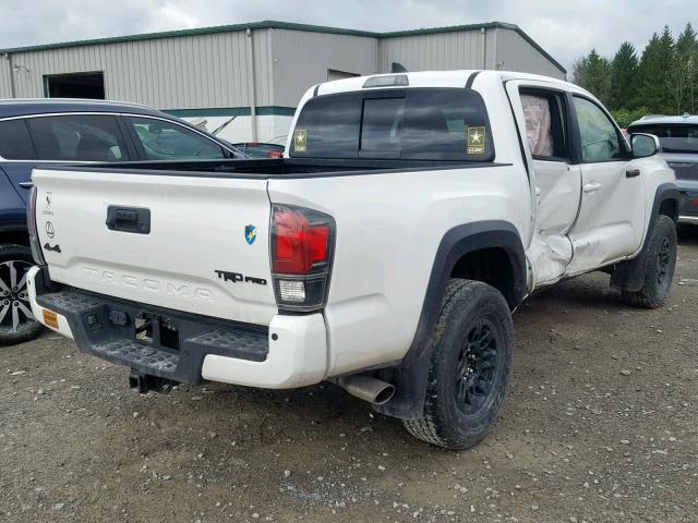 5TFCZ5ANXHX114097 - 2017 TOYOTA TACOMA DOU WHITE photo 4