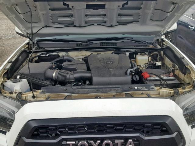 5TFCZ5ANXHX114097 - 2017 TOYOTA TACOMA DOU WHITE photo 7