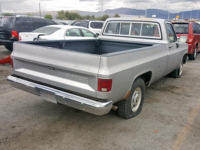 1GCGC24J1DJ106834 - 1983 CHEVROLET C20 SILVER photo 4