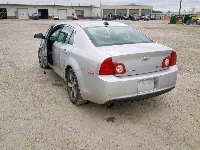 1G1ZC5E04CF278169 - 2012 CHEVROLET MALIBU 1LT SILVER photo 3