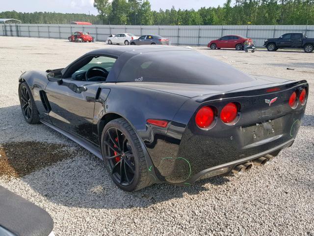 1G1YL2DE5D5109910 - 2013 CHEVROLET CORVETTE Z BLACK photo 3