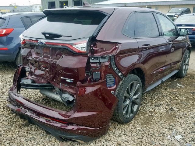 2FMPK4AP1JBC50127 - 2018 FORD EDGE SPORT PURPLE photo 4