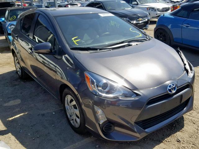 JTDKDTB34F1091492 - 2015 TOYOTA PRIUS C GRAY photo 1