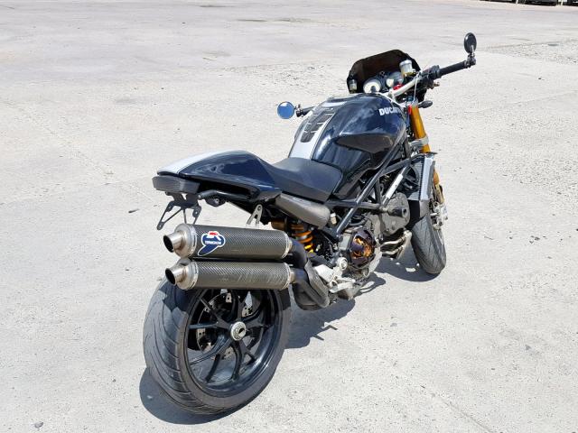 ZDM1RB5T87B087285 - 2007 DUCATI MONSTER S4 BLACK photo 4