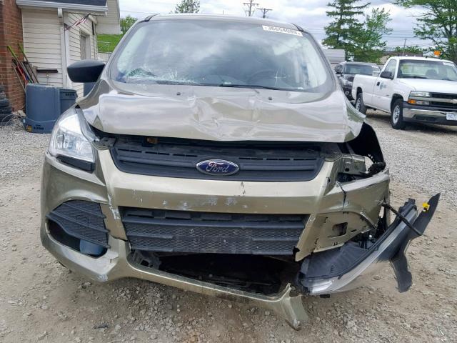 1FMCU0F77EUB42069 - 2014 FORD ESCAPE S GREEN photo 9