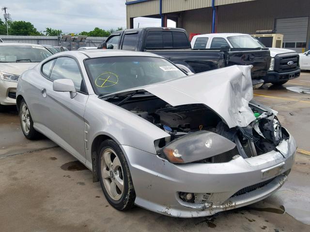 KMHHM65D76U226023 - 2006 HYUNDAI TIBURON GS SILVER photo 1