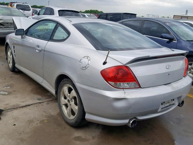 KMHHM65D76U226023 - 2006 HYUNDAI TIBURON GS SILVER photo 3