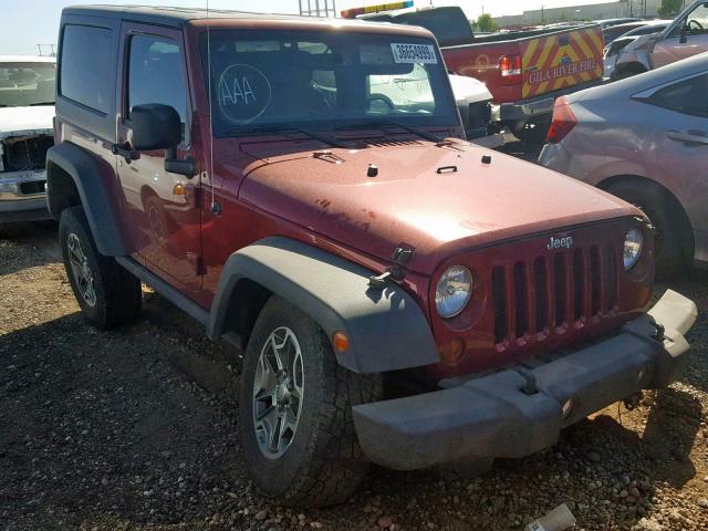 1C4BJWCG2DL531643 - 2013 JEEP WRANGLER R BURGUNDY photo 1