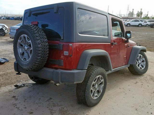 1C4BJWCG2DL531643 - 2013 JEEP WRANGLER R BURGUNDY photo 4