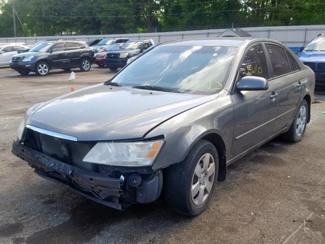 5NPET46C19H477591 - 2009 HYUNDAI SONATA GLS GRAY photo 2