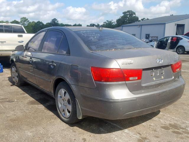 5NPET46C19H477591 - 2009 HYUNDAI SONATA GLS GRAY photo 3