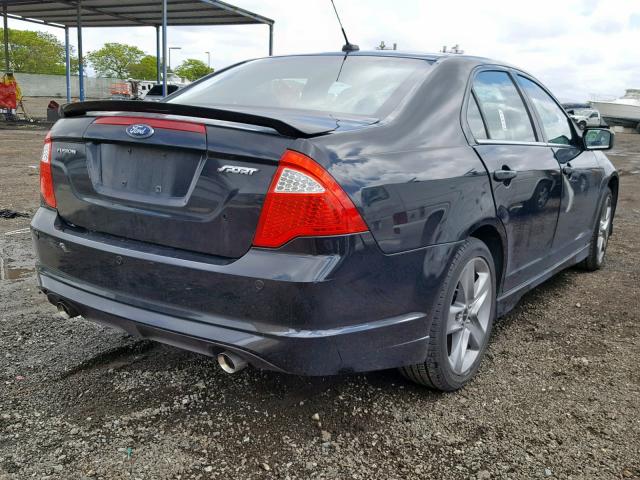 3FAHP0KC7AR102814 - 2010 FORD FUSION SPO BLACK photo 4