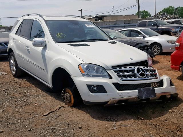 4JGBB86E49A484343 - 2009 MERCEDES-BENZ ML 350 WHITE photo 1