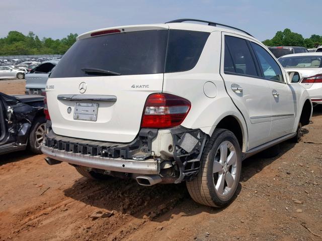 4JGBB86E49A484343 - 2009 MERCEDES-BENZ ML 350 WHITE photo 4