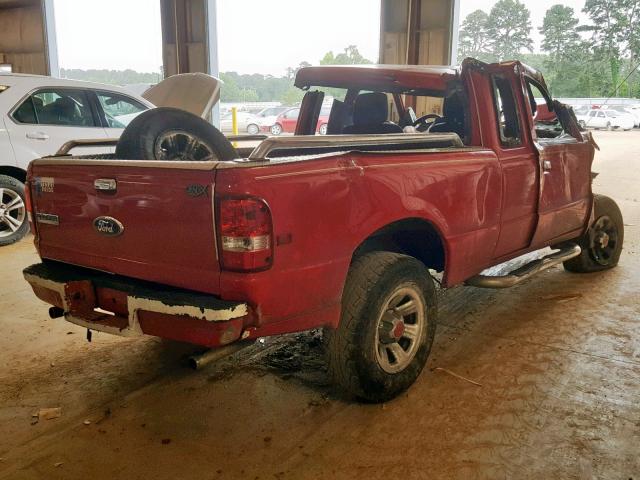 1FTKR4EE7BPA85309 - 2011 FORD RANGER SUP RED photo 4