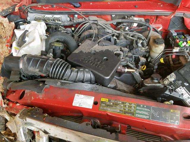 1FTKR4EE7BPA85309 - 2011 FORD RANGER SUP RED photo 7