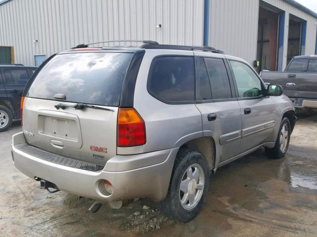 1GKDT13S722175322 - 2002 GMC ENVOY SILVER photo 4