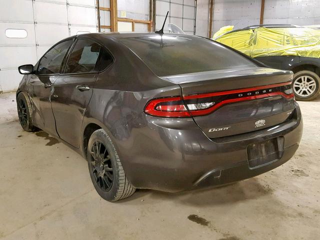 1C3CDFBB2FD128717 - 2015 DODGE DART SXT GRAY photo 3