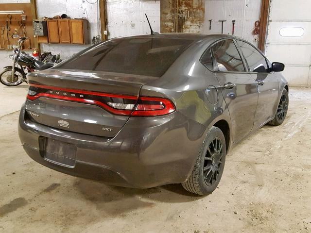 1C3CDFBB2FD128717 - 2015 DODGE DART SXT GRAY photo 4