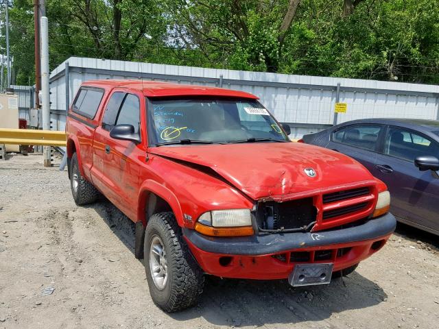 1B7GG22Y5XS114115 - 1999 DODGE DAKOTA RED photo 1