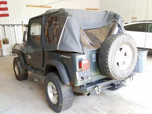 1J4FY29S8PP250195 - 1993 JEEP WRANGLER / GREEN photo 3