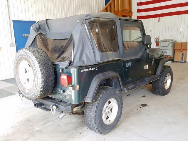 1J4FY29S8PP250195 - 1993 JEEP WRANGLER / GREEN photo 4