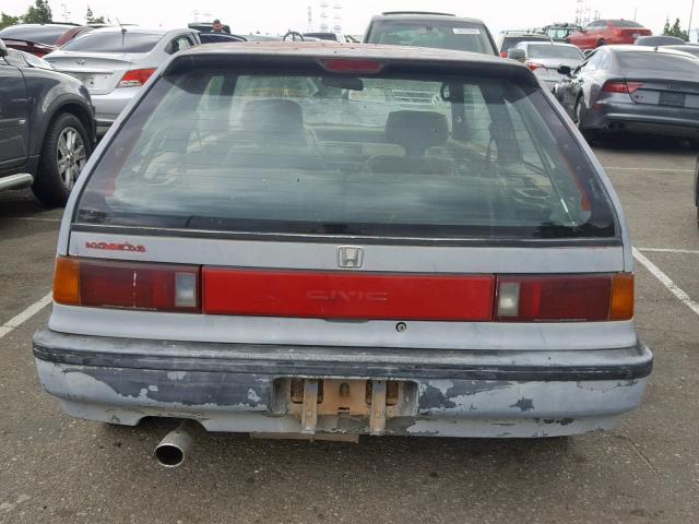 2HGED6344KH515563 - 1989 HONDA CIVIC GRAY photo 9