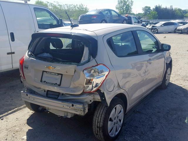 KL8CB6SA1JC470966 - 2018 CHEVROLET SPARK LS SILVER photo 4