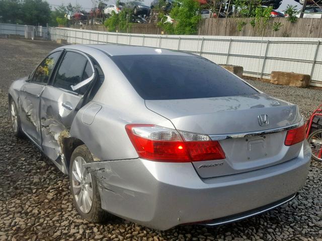 1HGCR2F86DA082135 - 2013 HONDA ACCORD EXL SILVER photo 3