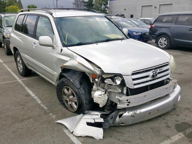 JTEGP21A540015849 - 2004 TOYOTA HIGHLANDER SILVER photo 1