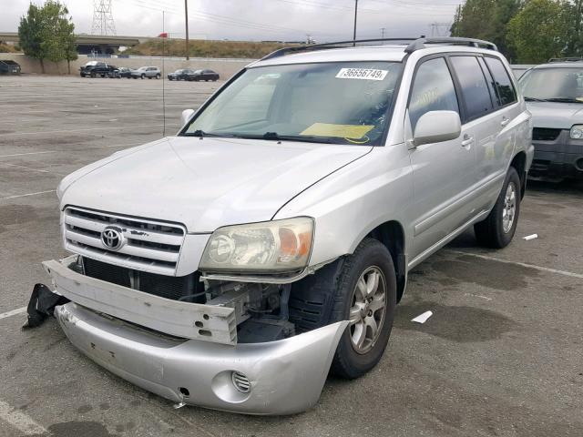 JTEGP21A540015849 - 2004 TOYOTA HIGHLANDER SILVER photo 2