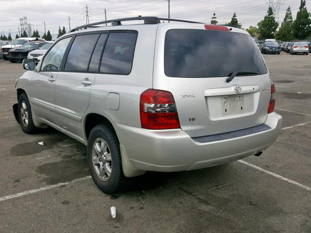 JTEGP21A540015849 - 2004 TOYOTA HIGHLANDER SILVER photo 3