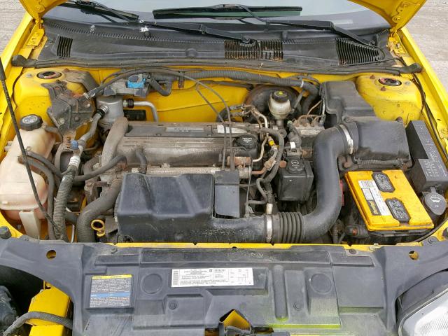 1G1JH12FX47139403 - 2004 CHEVROLET CAVALIER L YELLOW photo 7